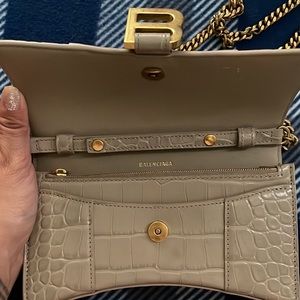 COPY - Balenciaga hourglass wallet on a chain